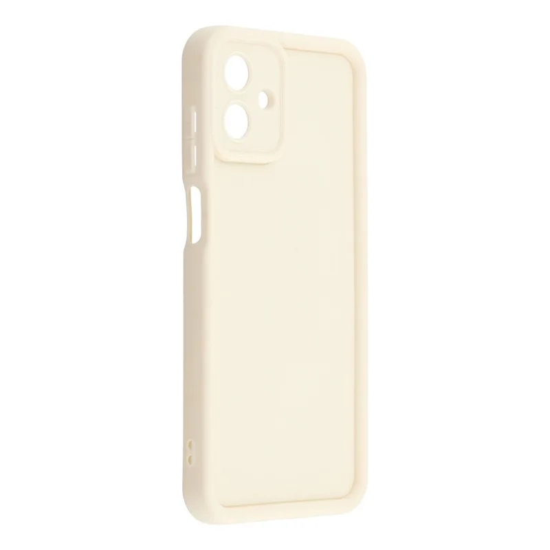 For Samsung Galaxy A07 4G Case Grooved Design TPU Anti Slip Phone Cover - Beige