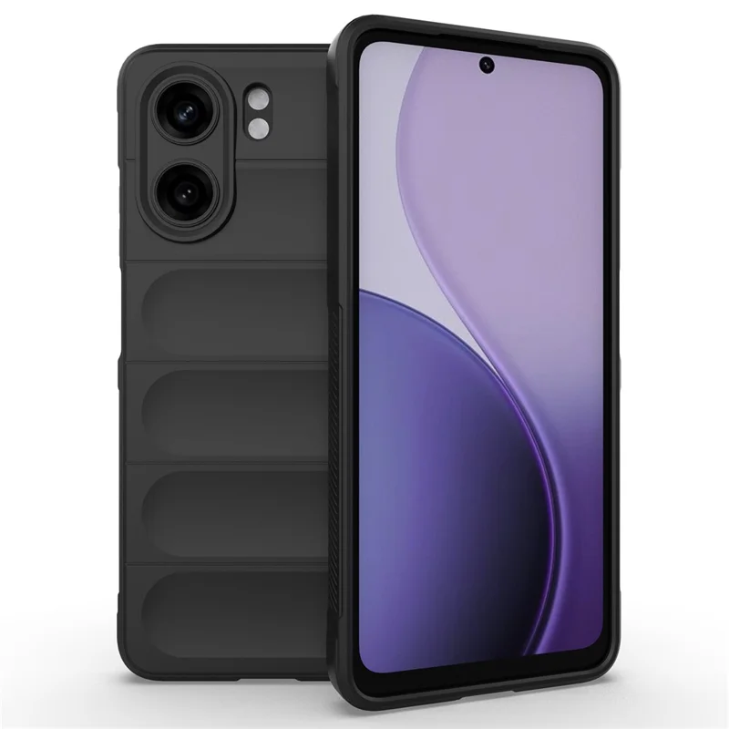 Capa para Oppo A5x 5G / 4G Anti-Queda Macia de TPU Resistente para Celular - Preto
