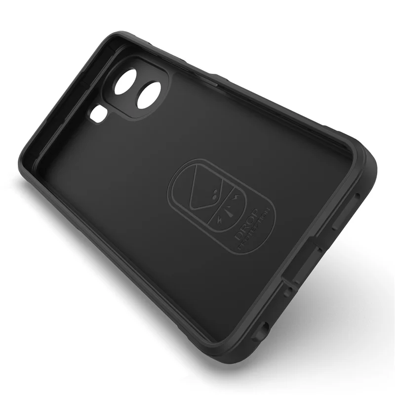 Capa para Oppo A5x 5G / 4G Anti-Queda Macia de TPU Resistente para Celular - Preto