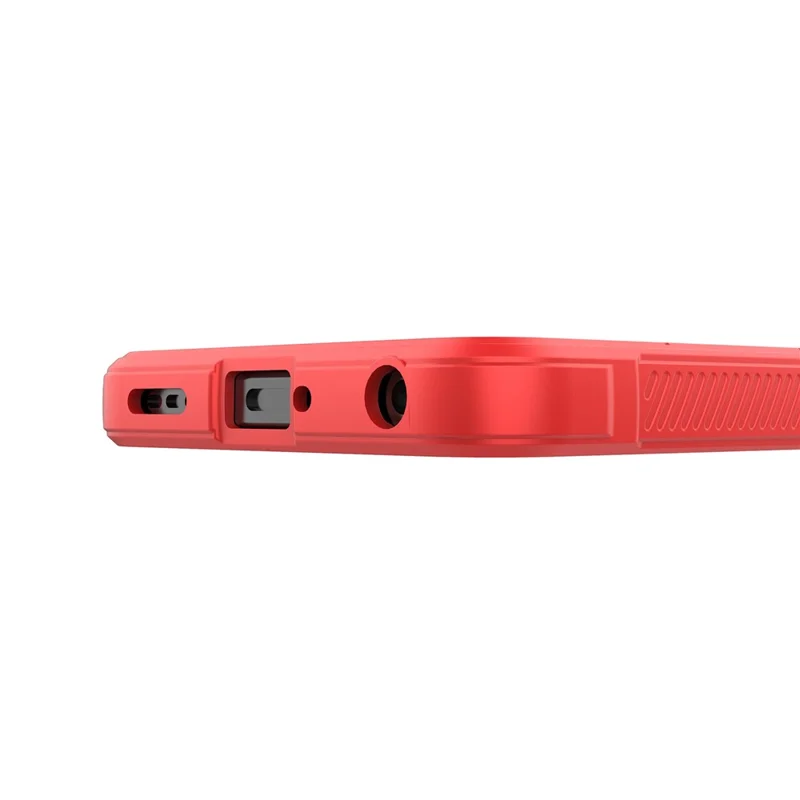 For Oppo A5x 5G  /  4G Case Anti-Drop Soft TPU Rugged Phone Back Cover - Red