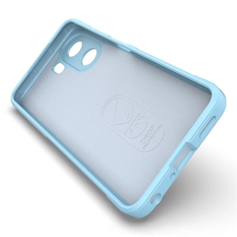 For Oppo A5x 5G  /  4G Case Anti-Drop Soft TPU Rugged Phone Back Cover - Baby Blue