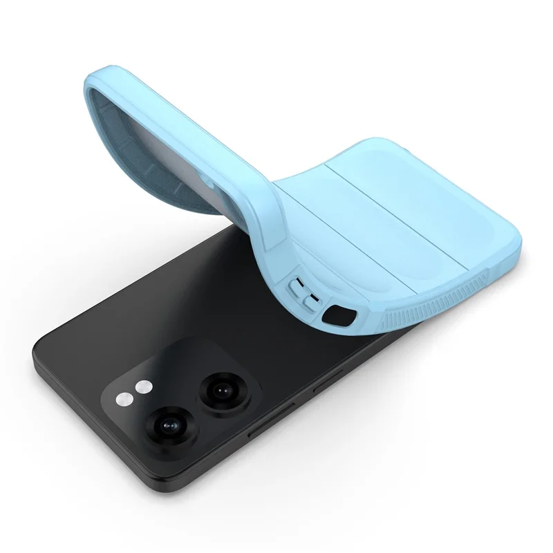 For Oppo A5x 5G  /  4G Case Anti-Drop Soft TPU Rugged Phone Back Cover - Baby Blue