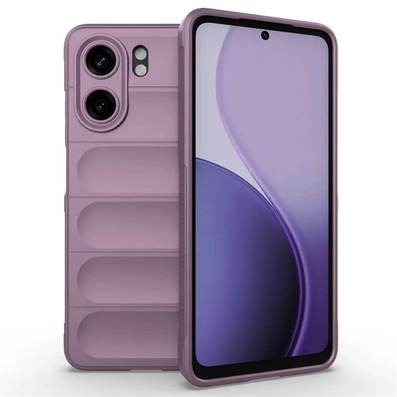 For Oppo A5x 5G  /  4G Case Anti-Drop Soft TPU Rugged Phone Back Cover - Light Purple