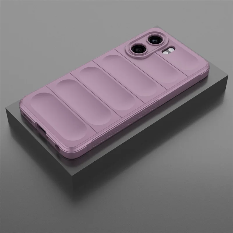 For Oppo A5x 5G  /  4G Case Anti-Drop Soft TPU Rugged Phone Back Cover - Light Purple