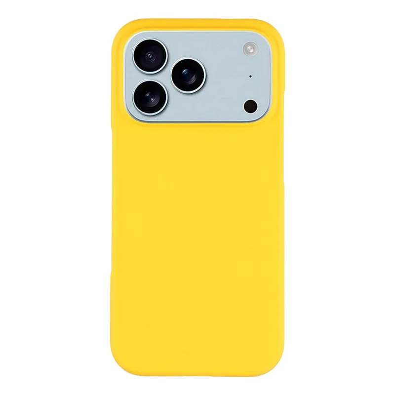 For iPhone 17 Pro Case Hard PC Drop Proof Frosted Minimalist Phone Cover - Yellow