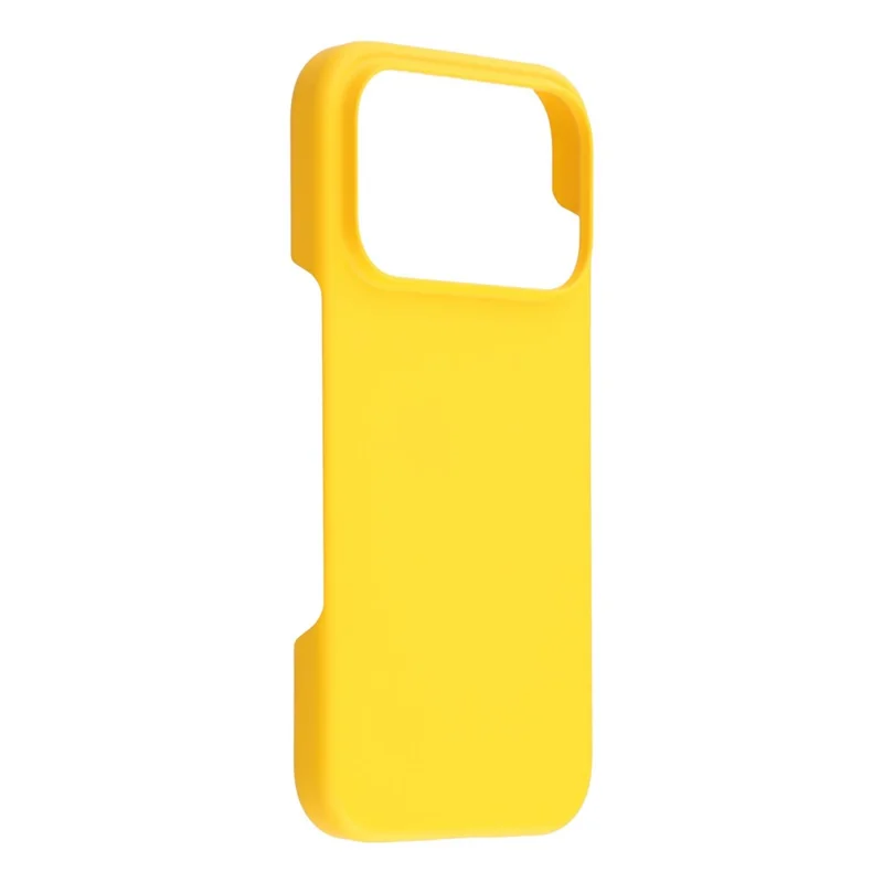 For iPhone 17 Pro Case Hard PC Drop Proof Frosted Minimalist Phone Cover - Yellow