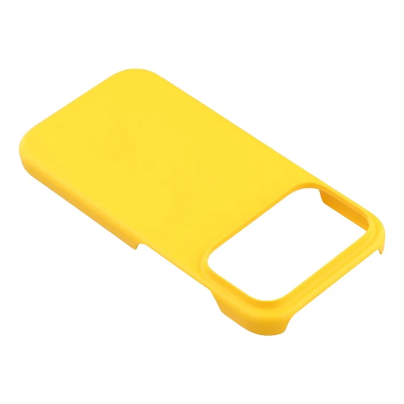 For iPhone 17 Pro Case Hard PC Drop Proof Frosted Minimalist Phone Cover - Yellow