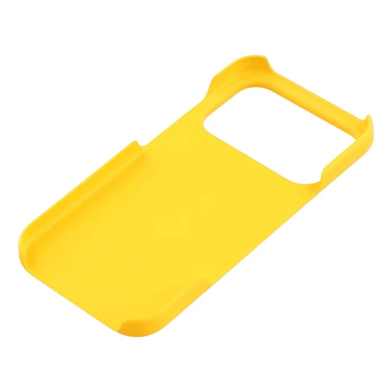For iPhone 17 Pro Case Hard PC Drop Proof Frosted Minimalist Phone Cover - Yellow