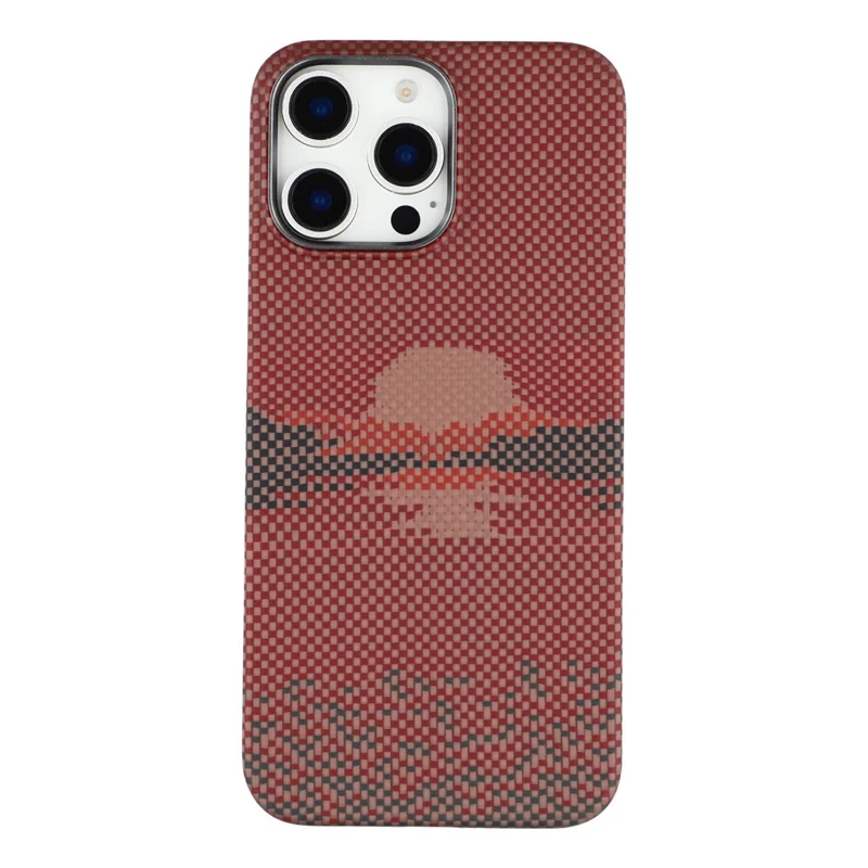 Capa Magnética para iPhone 16 com Grande Recorte para Câmera, Fibra de Aramida e Moldura Metálica para Lente - Sun