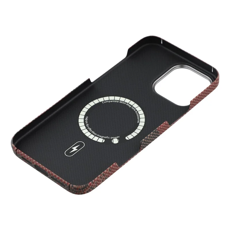 Capa Magnética para iPhone 16 com Grande Recorte para Câmera, Fibra de Aramida e Moldura Metálica para Lente - Sun