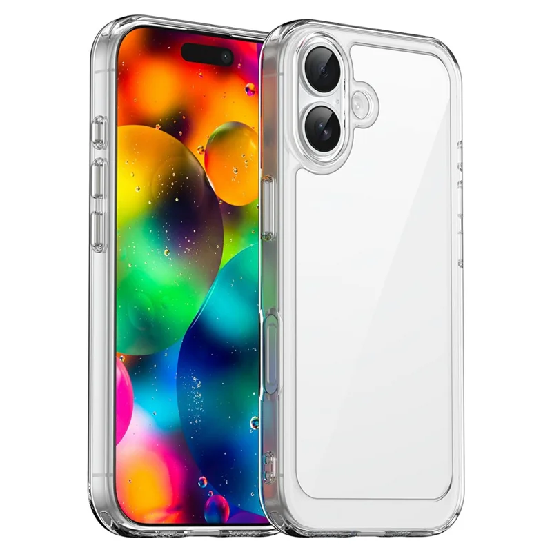 For iPhone 17 Case TPU + Acrylic Protective Clear Phone Cover - Transparent