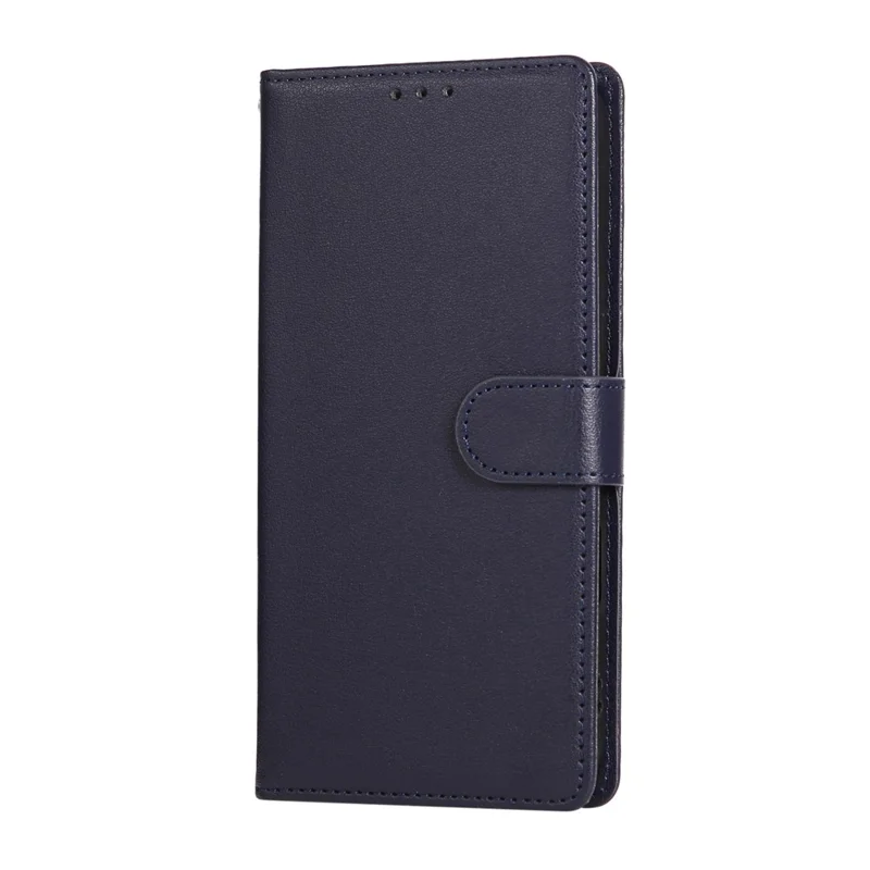 For iPhone 17 Air Case Wallet Stand View PU Leather Phone Cover with Wrist Strap - Blue