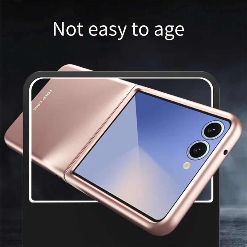 Für Samsung Galaxy Z Flip7 5G Hülle Soft-Touch Hartplastik Handyhülle - Roségold