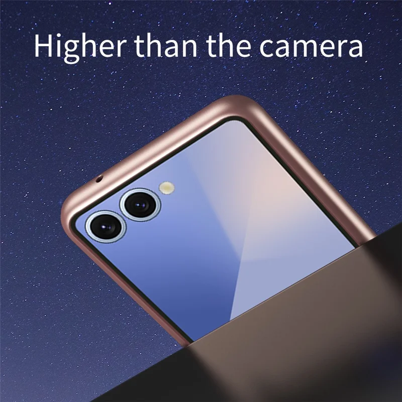 Für Samsung Galaxy Z Flip7 5G Hülle Soft-Touch Hartplastik Handyhülle - Roségold