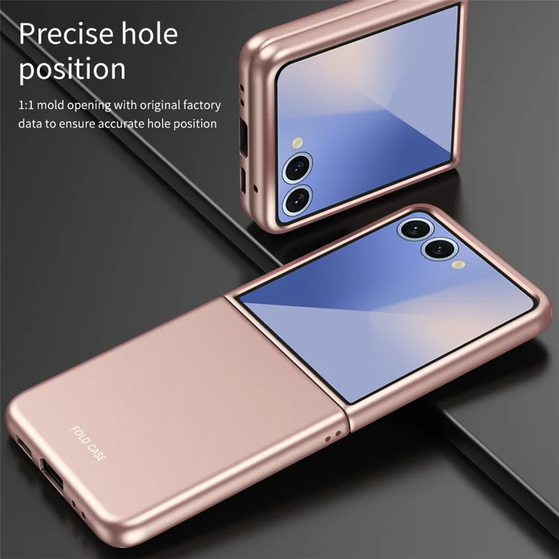 Für Samsung Galaxy Z Flip7 5G Hülle Soft-Touch Hartplastik Handyhülle - Roségold