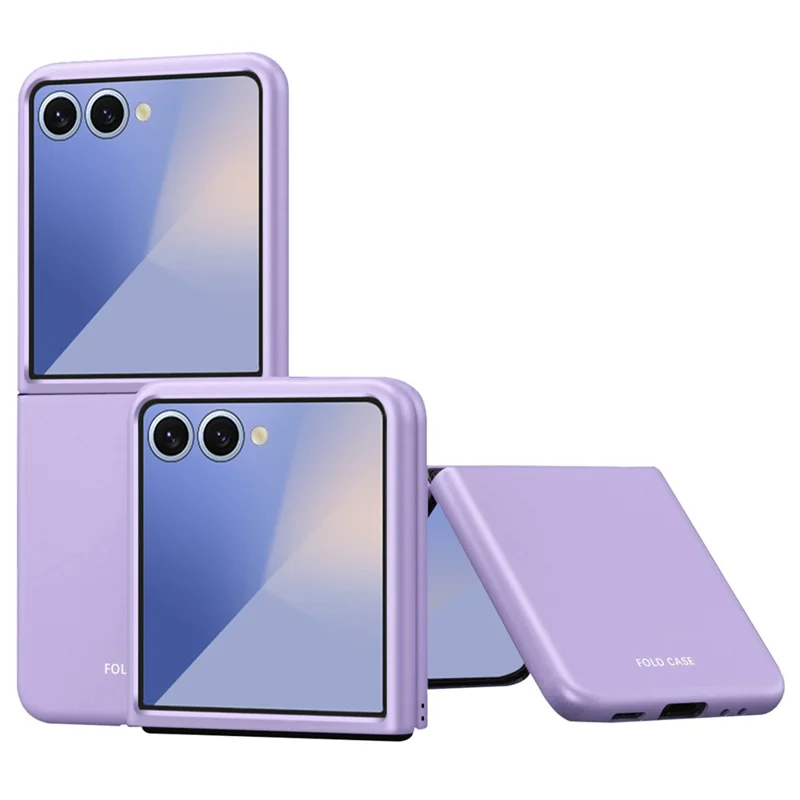 For Samsung Galaxy Z Flip7 5G Case Skin-Touch Hard PC Phone Cover - Purple
