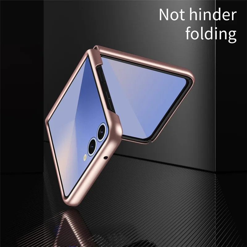 For Samsung Galaxy Z Flip7 5G Case Skin-Touch Hard PC Phone Cover - Purple