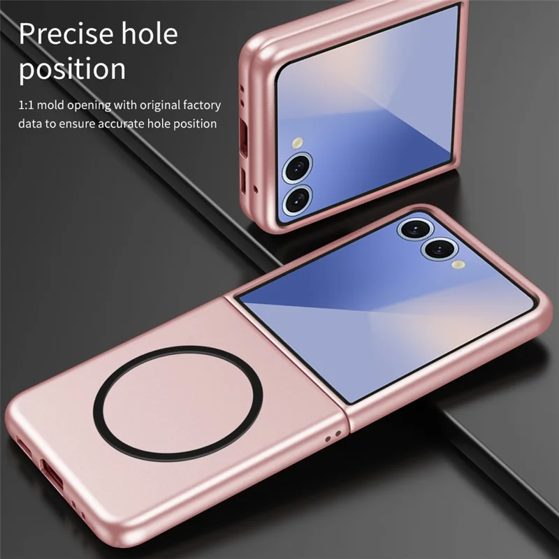 For Samsung Galaxy Z Flip7 5G Case Compatible with MagSafe Skin-Touch Matte Hard PC Phone Cover - Sapphire