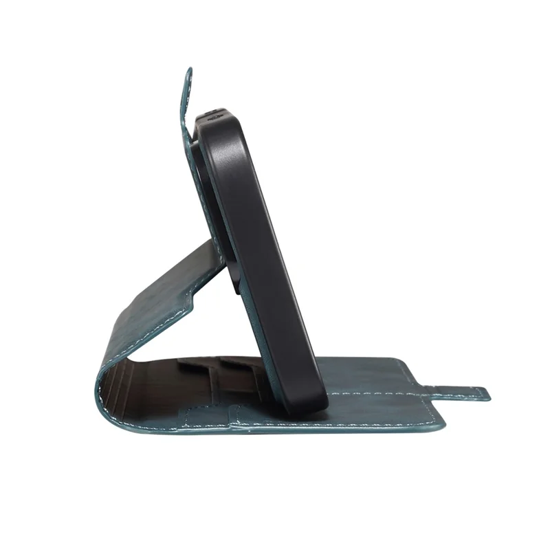 DENIOR B06 For iPhone 16 Case Magnetic Detachable Wallet Stand Leather + TPU Phone Cover - Blue