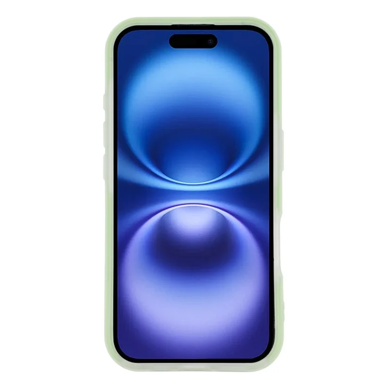 For iPhone 17 Case 2 in 1 PC + TPU Frosted Phone Case Large Camera Cutout - Matcha Green