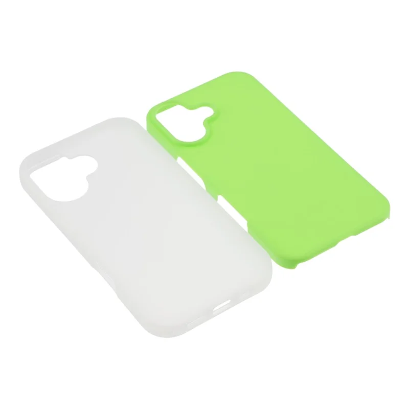 For iPhone 17 Case 2 in 1 PC + TPU Frosted Phone Case Large Camera Cutout - Matcha Green