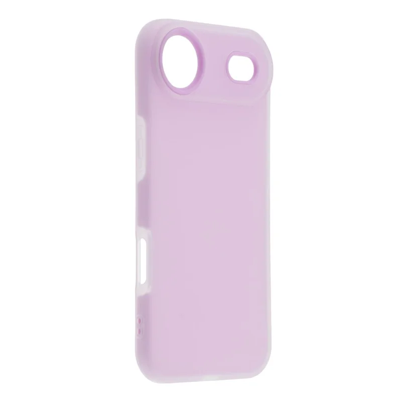 For iPhone Air Case 2 in 1 PC + TPU Frosted Phone Case Large Camera Cutout - Purple