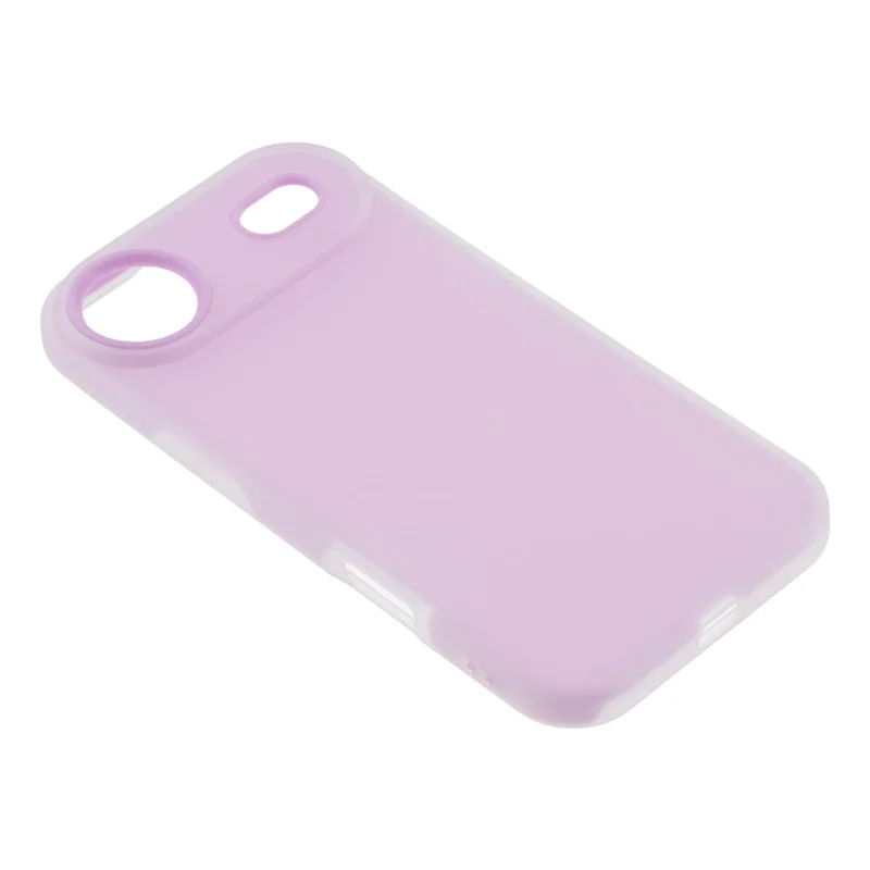 For iPhone Air Case 2 in 1 PC + TPU Frosted Phone Case Large Camera Cutout - Purple