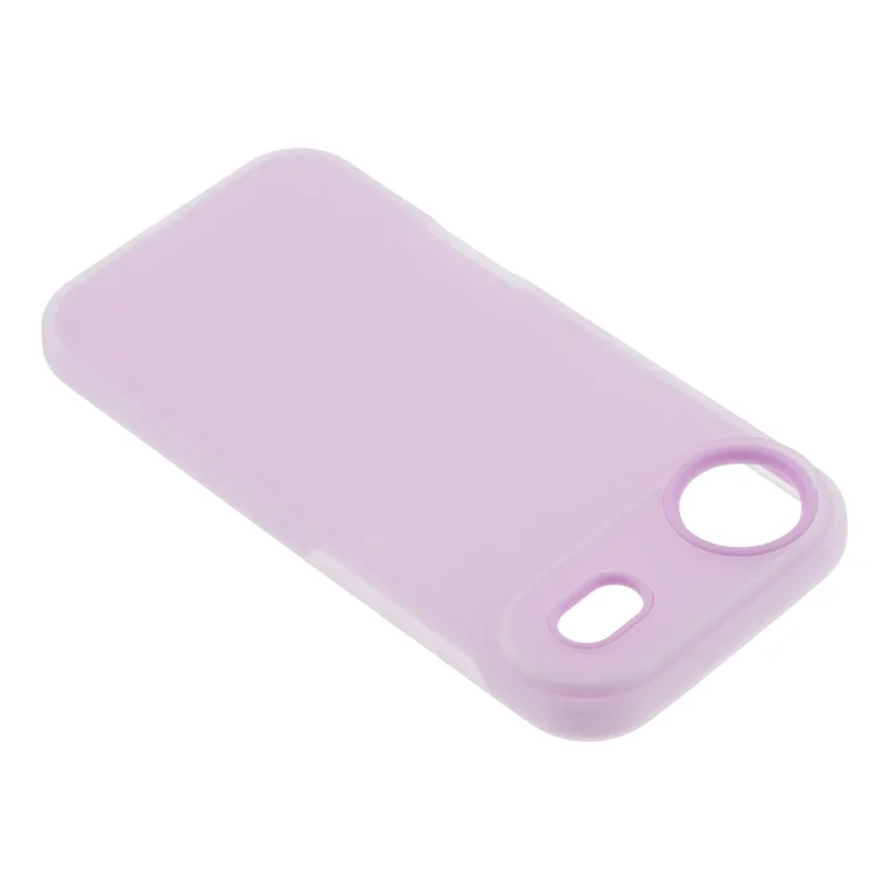 For iPhone Air Case 2 in 1 PC + TPU Frosted Phone Case Large Camera Cutout - Purple