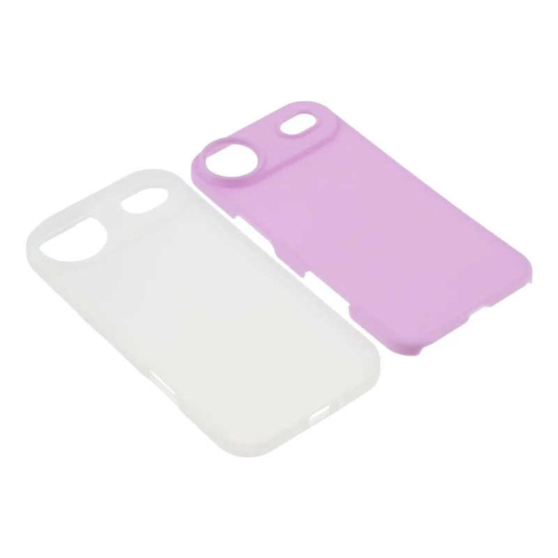 For iPhone Air Case 2 in 1 PC + TPU Frosted Phone Case Large Camera Cutout - Purple