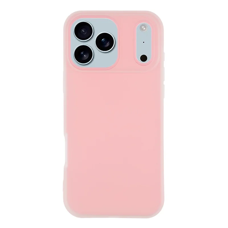For iPhone 17 Pro Case 2 in 1 PC + TPU Frosted Phone Case Large Camera Cutout - Light Pink