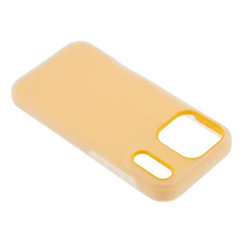 Capa para iPhone 17 Pro 2 em 1 PC + TPU Fosca Recorte grande da câmera - Laranja