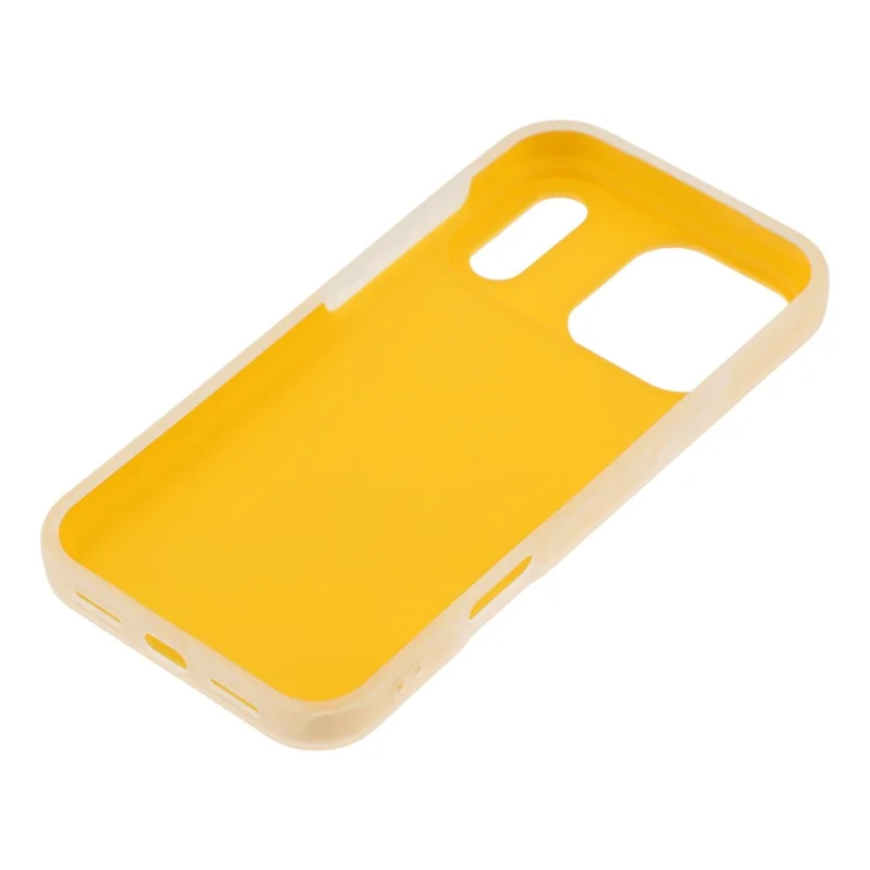 Capa para iPhone 17 Pro 2 em 1 PC + TPU Fosca Recorte grande da câmera - Laranja