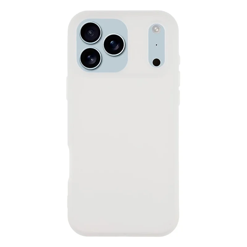 For iPhone 17 Pro Case 2 in 1 PC + TPU Frosted Phone Case Large Camera Cutout - White