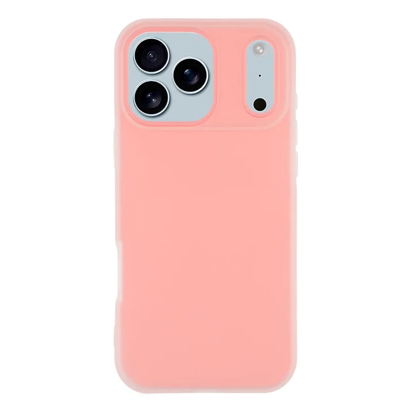 For iPhone 17 Pro Case 2 in 1 PC + TPU Frosted Phone Case Large Camera Cutout - Pink