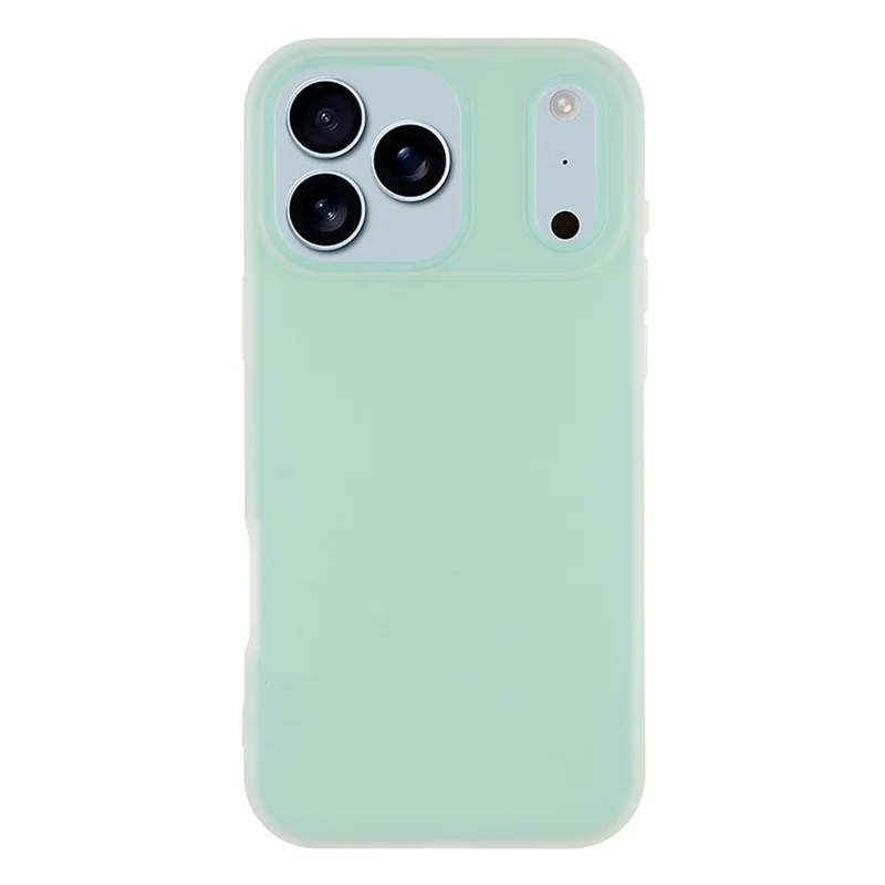 For iPhone 17 Pro Max Case 2 in 1 PC + TPU Frosted Phone Case Large Camera Cutout - Lake Green