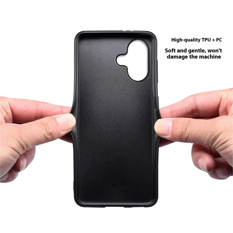 Für iPhone 17 Hülle mit Kalbslederstruktur + PC + TPU Handyhülle - Lila