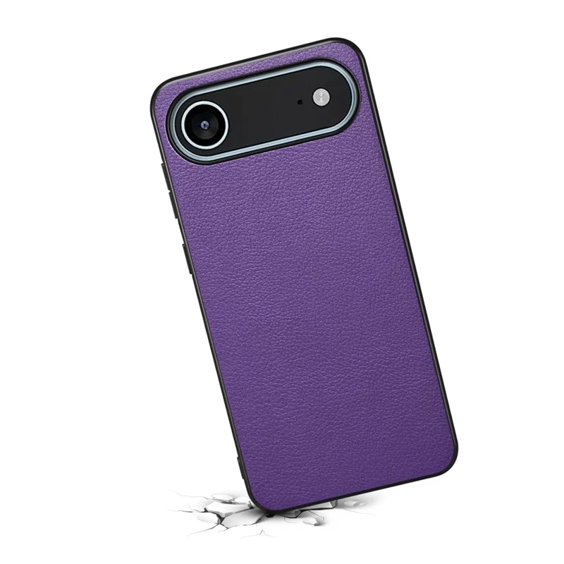 Für iPhone 17 Luftkasten Kalbsstrukturleder + PC + TPU Handyhülle - Lila