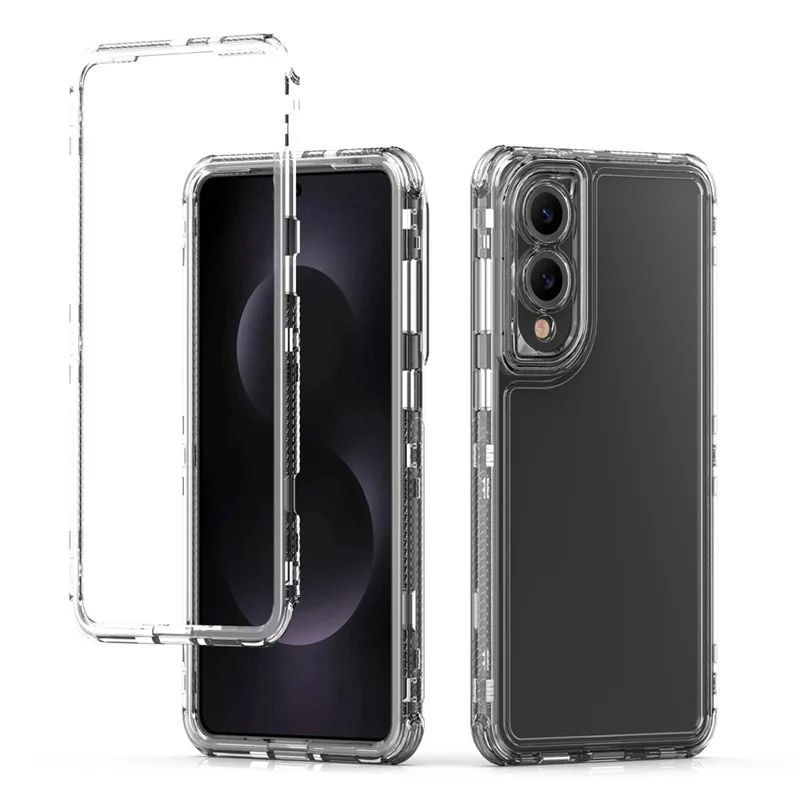 For Samsung Galaxy S25 Edge Case Anti Scratch Acrylic TPU Clear Phone Cover