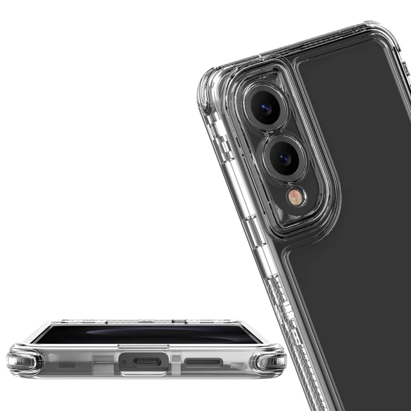 For Samsung Galaxy S25 Edge Case Anti Scratch Acrylic TPU Clear Phone Cover