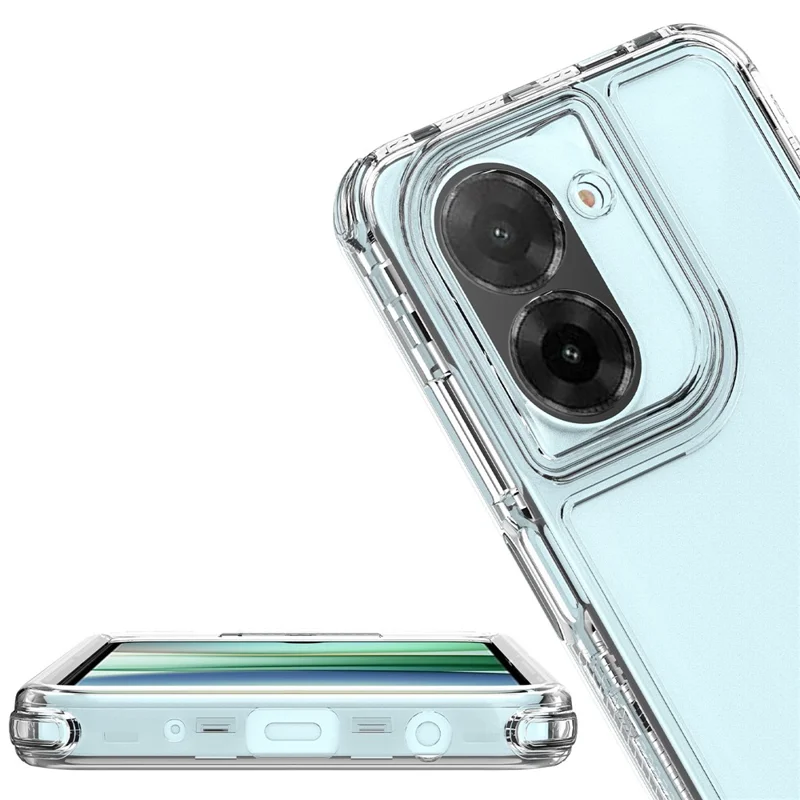 Para Xiaomi Redmi A5 4G (171,7mm) / Poco C71 4G Capa Antirriscos de Acrílico TPU Transparente para Celular