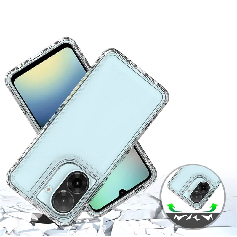 Para Xiaomi Redmi A5 4G (171,7mm) / Poco C71 4G Capa Antirriscos de Acrílico TPU Transparente para Celular