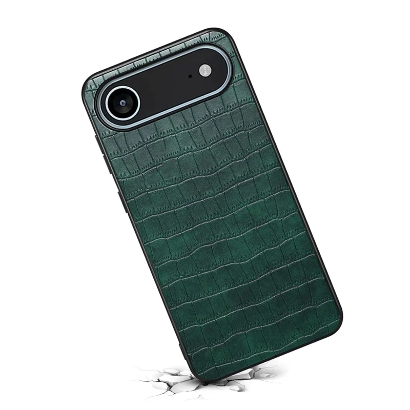 For iPhone Air Case Crocodile Texture Design Leather Slim Back Cover - Green