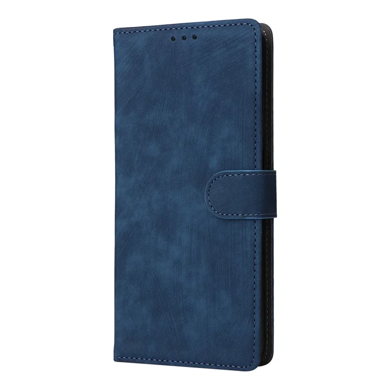 For Motorola Moto G56 5G Case Wallet RFID Blocking PU Leather Phone Cover Stand with Strap - Blue