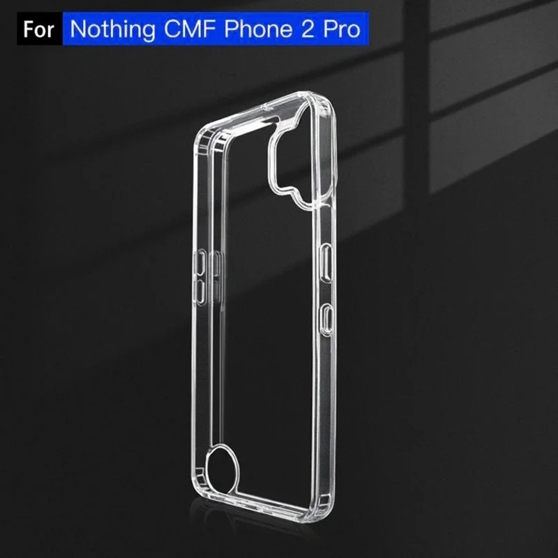 For Nothing CMF Phone 2 Pro Case Clear PC + TPU Anti-Scratch Phone Back Cover