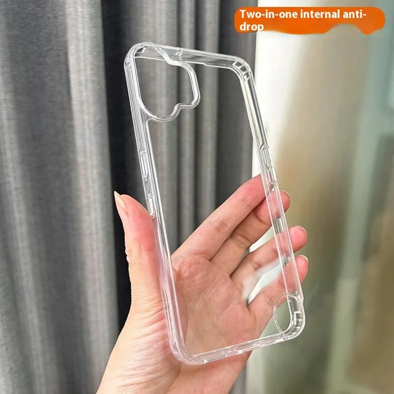 For Nothing CMF Phone 2 Pro Case Clear PC + TPU Anti-Scratch Phone Back Cover