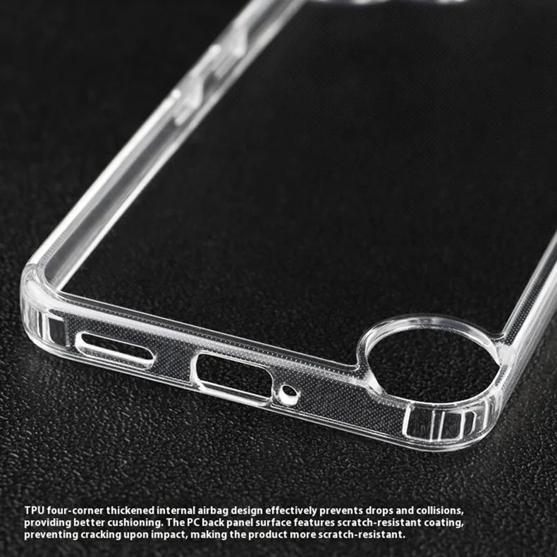 For Nothing CMF Phone 2 Pro Case Clear PC + TPU Anti-Scratch Phone Back Cover