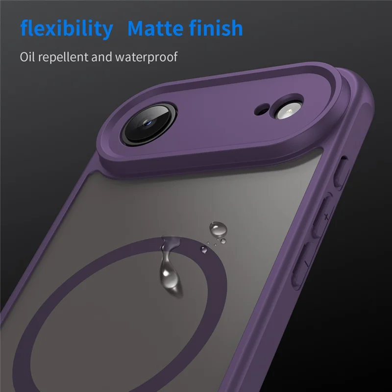 For iPhone Air Case Compatible with MagSafe Anti Drop PC + TPU Phone Cover - Purple