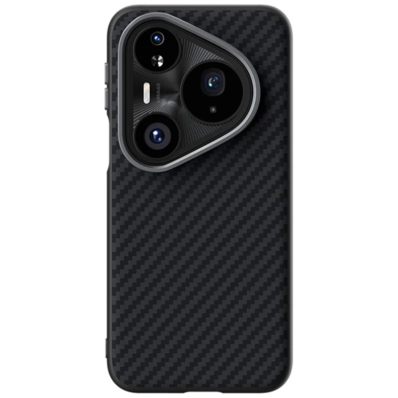 Capa ABEEL para Huawei Pura 80 Pro+ / 80 Pro Compatível com MagSafe, Textura de Fibra de Carbono, Capa Traseira - Preto