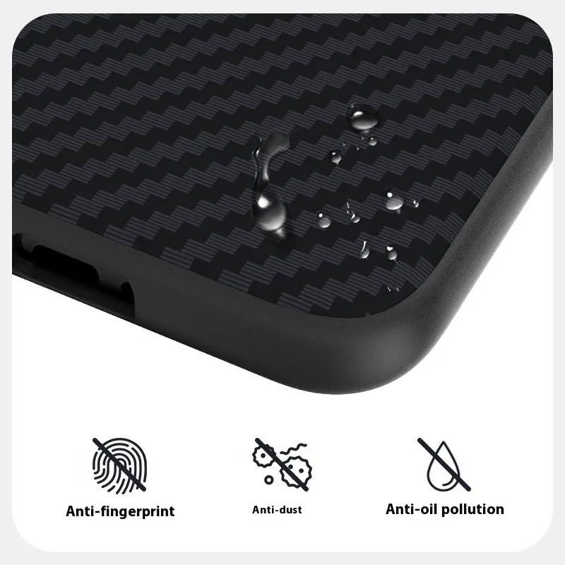 Capa ABEEL para Huawei Pura 80 Pro+ / 80 Pro Compatível com MagSafe, Textura de Fibra de Carbono, Capa Traseira - Preto