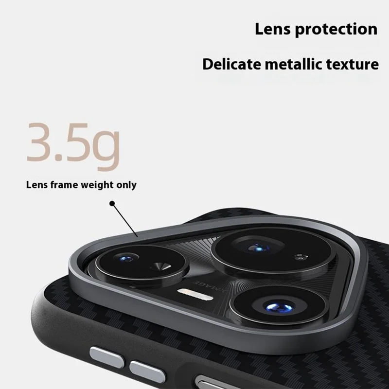 Capa ABEEL para Huawei Pura 80 Pro+ / 80 Pro Compatível com MagSafe, Textura de Fibra de Carbono, Capa Traseira - Preto